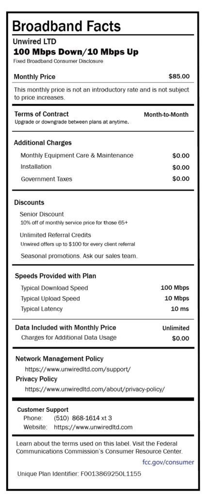 Unwired LTD Affordable High-speed Internet in the Bay Area