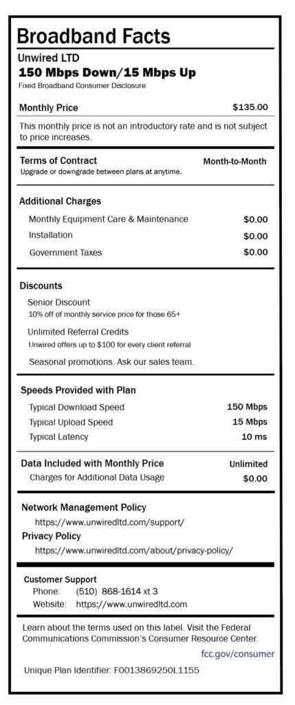 Unwired LTD Affordable High-speed Internet in the Bay Area