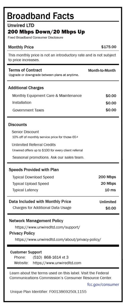 Unwired LTD Affordable High-speed Internet in the Bay Area